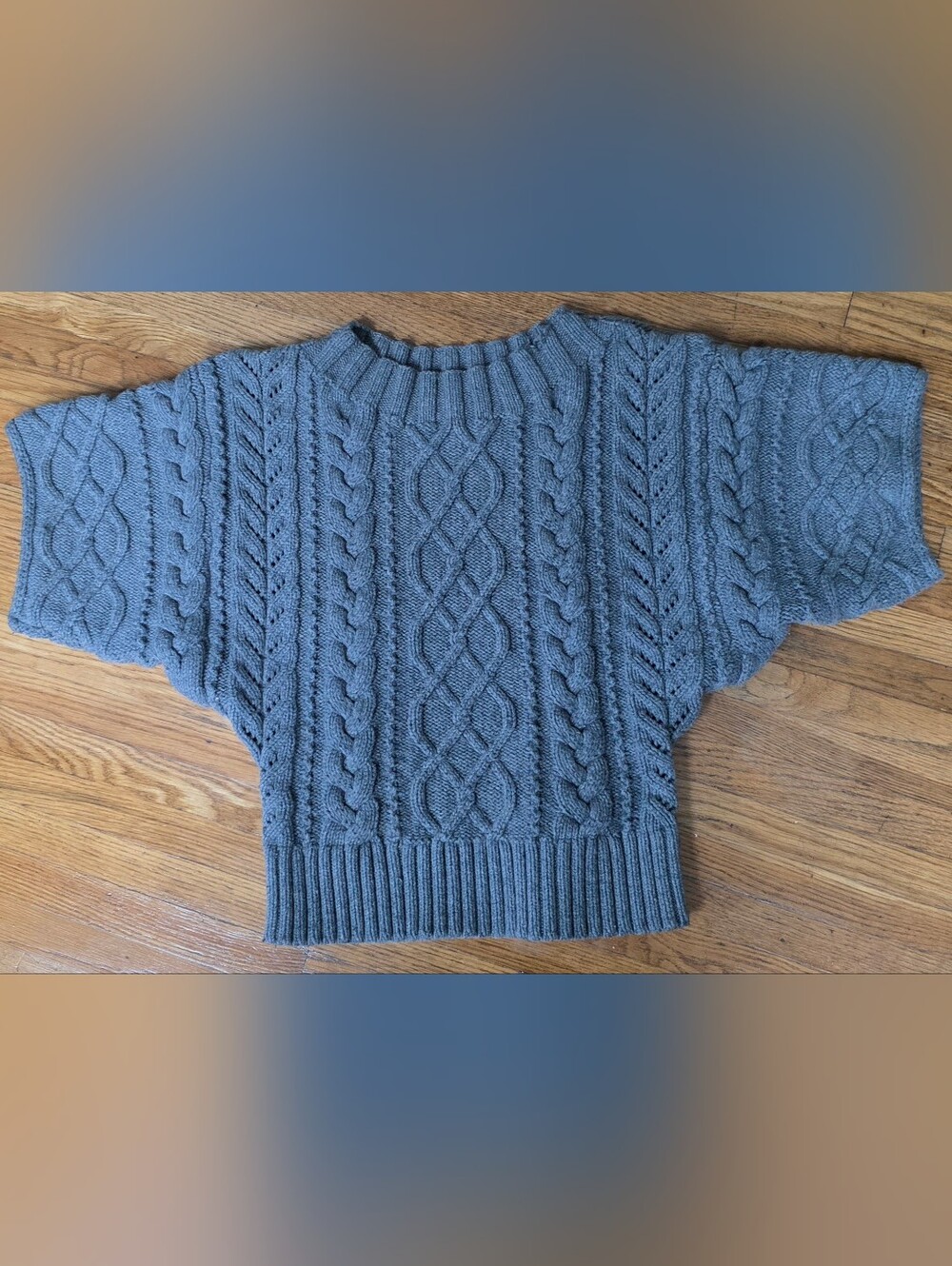 Express Y2K Cable Knit Crew
